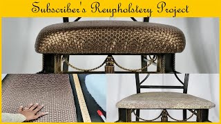 Upgrade Dining Chairs Replace Flat Foam Seat Cushion HowTo Upholster [upl. by Reiners561]