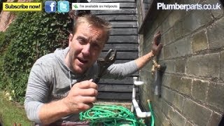 HOW TO CHANGE A FAULTY OUTSIDE TAP  Plumbing Tips [upl. by Latona]