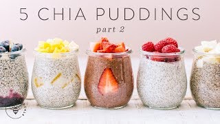 5 NEW CHIA PUDDINGS for BuzyBeez  HONEYSUCKLE [upl. by Ridan]