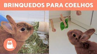 3 BRINQUEDOS CASEIROS PARA COELHOS 🐰 com materiais reciclados [upl. by Higginbotham497]