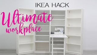 DIY IKEA INTO FOLDABLE WORKSPACE [upl. by Cul]