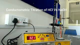 Conductometric Titration of HCl Vs NaOH [upl. by Layton]