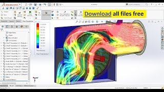 Learn Step by Step How to do Flow Simulation in SolidWorks on Cross Flow Turbine [upl. by Naeerb561]