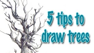 5 tips to draw trees effectively [upl. by Leiruh789]