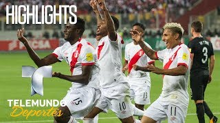 Highlights Perú 2 – Nueva Zelanda 0  Rumbo al Mundial 2018  Telemundo Deportes [upl. by Lesde]