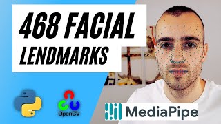 Facial Landmarks Detection  with Opencv Mediapipe and Python [upl. by Amliv]