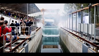 Delta Flume opening wave [upl. by Fiorenza]