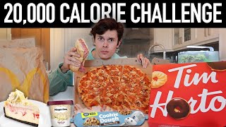 20000 CALORIE CHALLENGE  EPIC Cheat Day  Man VS Food [upl. by Ahterod]