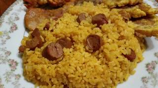 Puerto Rican Rice with Vienna Sausage [upl. by Calandria]