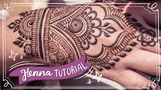 Easy Henna Design for Beginner  Hand Henna [upl. by Aihseya946]