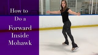 How to do Forward Inside Mohawks On Ice Figure Skating Tutorial [upl. by Beatrisa]