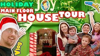 CHRISTMAS HOUSE TOUR 3 0 Main Floor Magical Holiday Fun FUNnel V Fam Vlog w FNAF Elf [upl. by Tuttle]