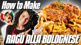 Ragu Alla Bolognese Recipe  How to Make Authentic Bolognese Sauce [upl. by Staal]