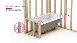 MAAX ModulR — Combo shower and bathtub installation [upl. by Twum]