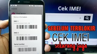 Cek IMEI Hp Kamu Sekarang  Resmi Atau ilegal [upl. by Heppman]