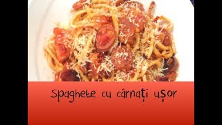 Spaghete cu cârnați ușor [upl. by Marline]