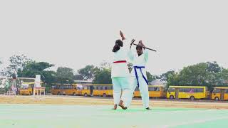 Marshal art Karate in school sports day 2024  United public school [upl. by Aicatan966]