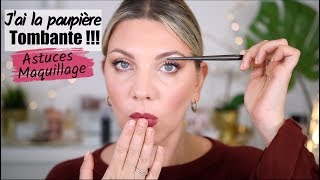 PAUPIÈRES TOMBANTES MAQUILLAGE CONSEILS ET ASTUCES   MAKEUP 101 [upl. by Reckford]