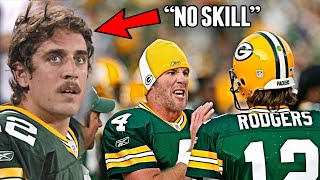 What You Dont Know About Aaron Rodgers Rivalry With Brett Favre [upl. by Sivatco913]