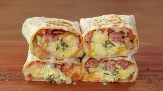 쉬운재료로 에그 부리또 만들기  계란요리  Egg Burrito  Breakfast Recipe [upl. by Hsenid]