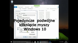 Pojedyncze czy podwójne kliknięcie ustawienia myszy Windows 10 [upl. by Larianna486]