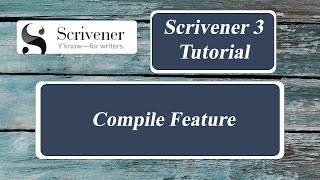 Scrivener 3 for Windows Compile Tutorial [upl. by Etna]