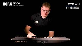 Korg EK 50  10 Great Features [upl. by Loren]