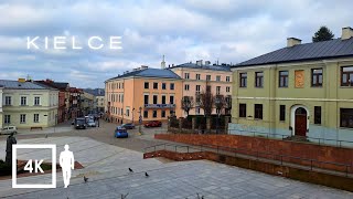 Kielce Poland cloudy day Walking Tour [upl. by Ettebab]