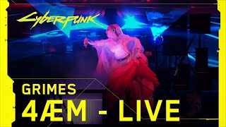 Cyberpunk 2077 – Grimes performing 4ÆM live at The Game Awards [upl. by Abby805]