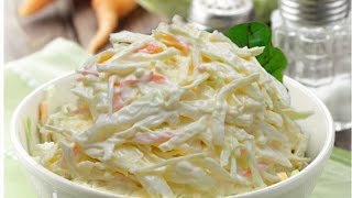 Coleslaw recipe  3 tips for worlds best slaw [upl. by Nyladnarb]