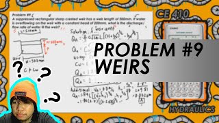 Fluid Flow Measurement  Problem 9 Weir  PAANO [upl. by Suoivart]