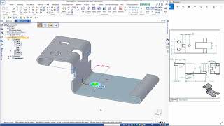 Solid Edge sheet metal tutorial  Bracket [upl. by Romaine61]