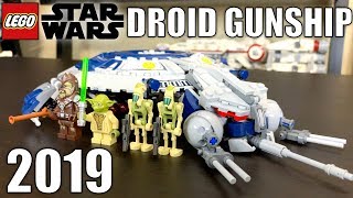 LEGO Star Wars 2019 Droid Gunship Review Set 75233 [upl. by Musette]