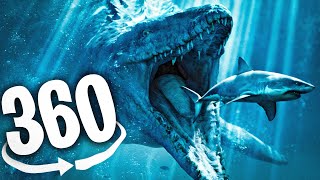 VR 360 SEA MONSTERS ROLLER COASTER  Virtual Reality Experience [upl. by Orten]