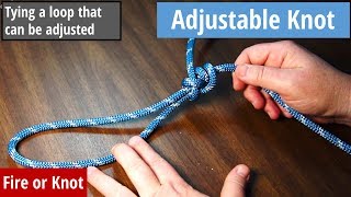 Knot Instruction  Adjustable Knot [upl. by Rempe]