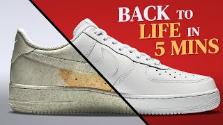 Easy Method To Restore White Sneakers How To Clean White Sneakers Properly [upl. by Enyrehtac259]