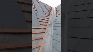 How to cut roof Slates for a valley [upl. by Huxham]