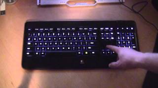 Logitech K800 Wireless Illuminated Keyboard in Action [upl. by Atihana]