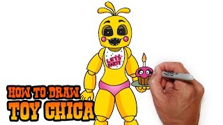 How to Draw Toy Chica FNAF 2 Video Lesson [upl. by Liamsi]