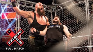 FULL MATCH  Braun Strowman vs Kevin Owens  Steel Cage Match WWE Extreme Rules 2018 [upl. by Sadie]