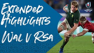 Extended Highlights Wales 1619 South Africa  Rugby World Cup 2019 [upl. by Suidaht]