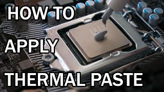 BEGINNERS GUIDE How To Apply CPU Thermal Paste [upl. by Casta]