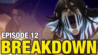 ERENS WARHAMMER TITAN  Attack on Titan Season 4 Episode 12 Breakdown [upl. by Nawaj9]