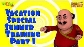 Motu Patlu Vacation Special  Summer Training part 01 Compilation  As seen on Nickelodeon [upl. by Vassily]