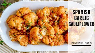 Spanish Garlic Cauliflower  Irresistibly Good amp Easy to Make [upl. by Allimrac]