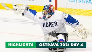 Ostrava 2021  Day 4 Highlights  World Para Ice Hockey World Championships  Paralympic Games [upl. by Noremmac966]