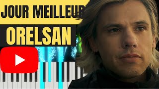 ORELSAN  JOUR MEILLEUR VERSION PIANO TUTO INSTRU PAROLES KARAOKE [upl. by Namharludba208]