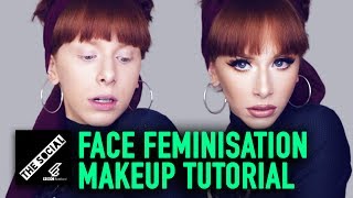 Face Feminisation Makeup Tutorial [upl. by Arihday657]