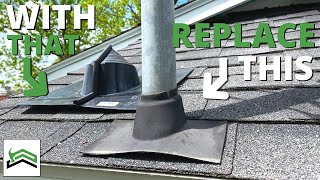 How to Install Retrofit Roof Boot  Electrical Mast Example [upl. by Sivraj977]