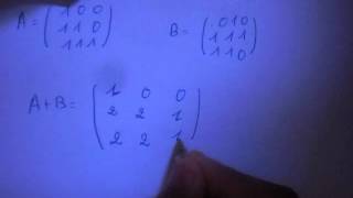 Matrices addition et multiplication de deux matrices [upl. by Cahilly]